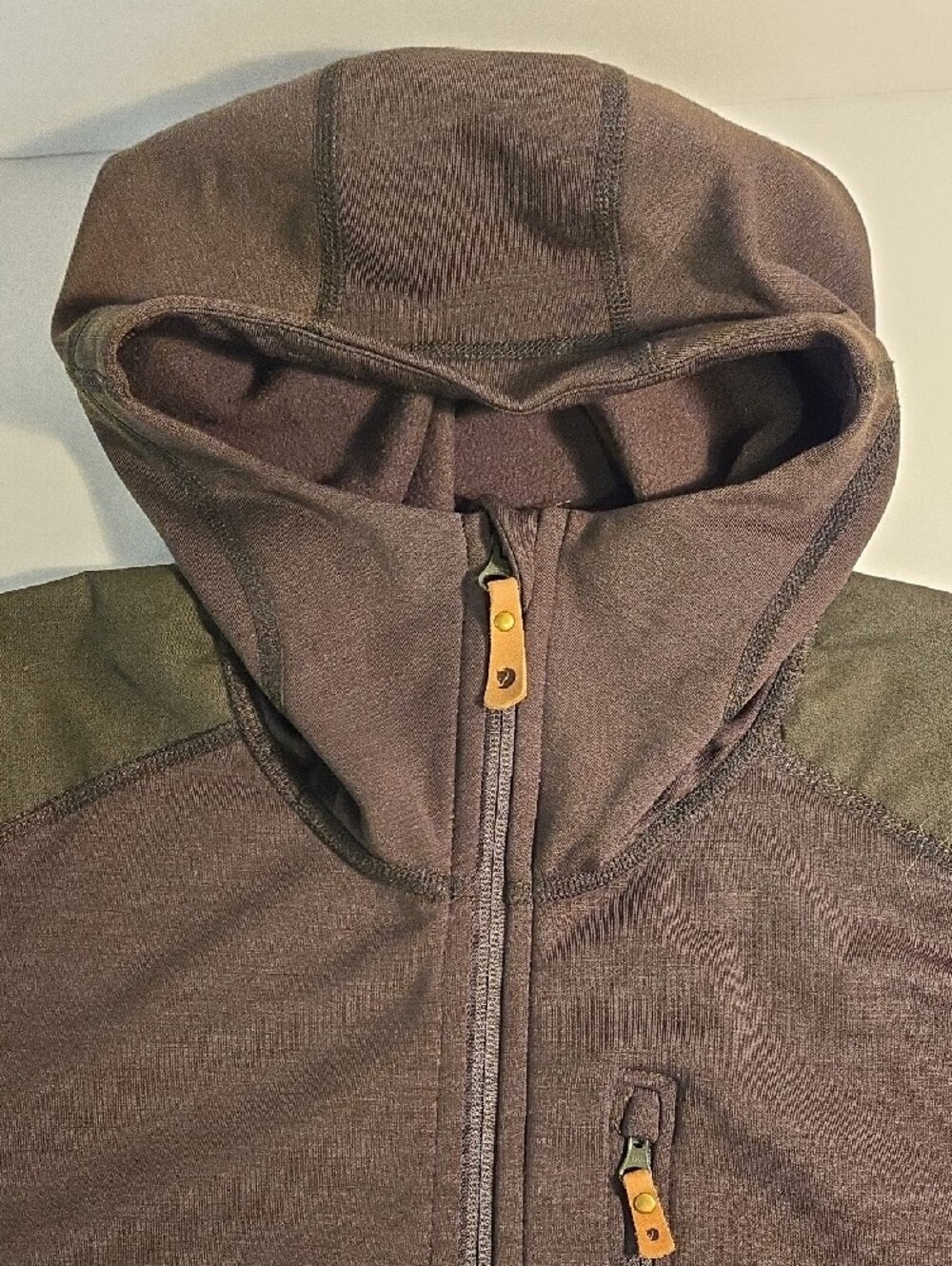 Fjallraven Keb Fleece Hoodie Men's Jacket, Deep Forest, Large - Picture 4 of 9
